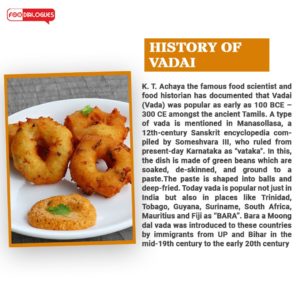 Food history of vadai